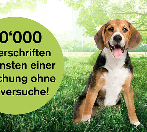 Forschung ohne Tierversuche - 10'000 Unterschriften!